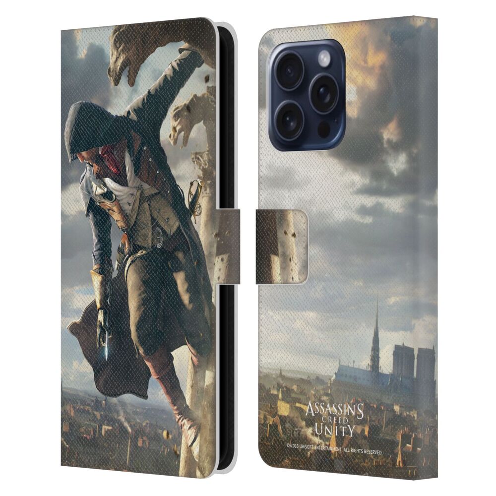 ASSASSINS CREED アサシンクリード - Unity Key Art / Arno Phantom Blade レザー手帳型 / Apple iPhoneケース - PGS